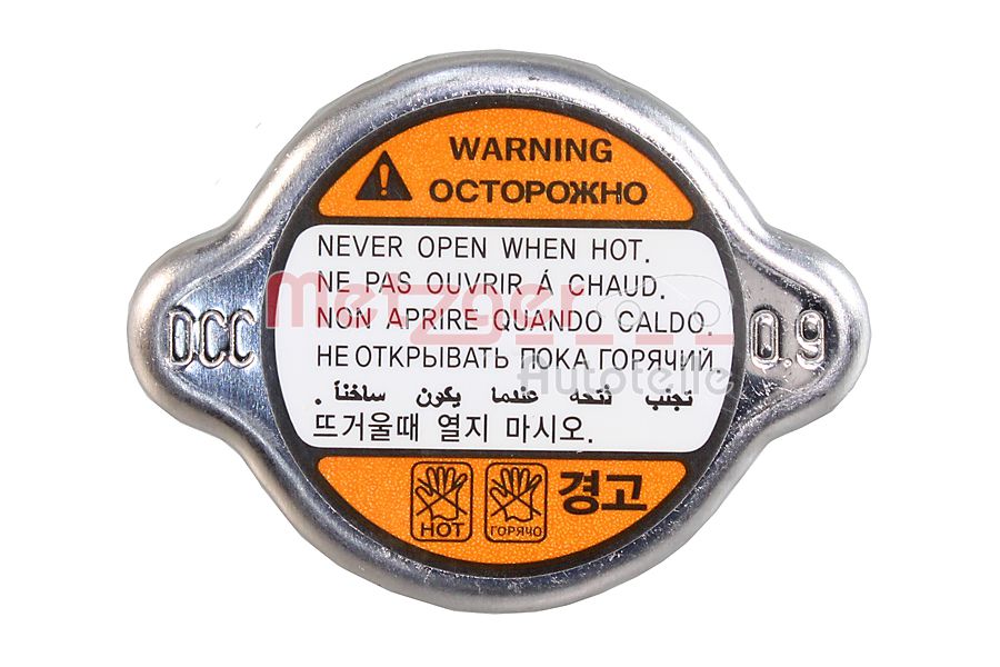 Uzatvárací kryt, chladič METZGER